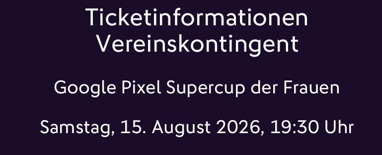 Google Pixel Supercup der Frauen