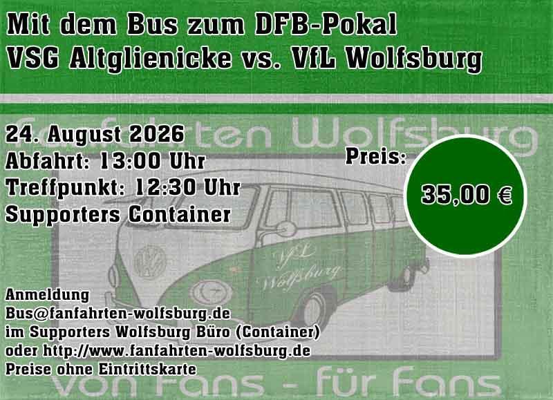 Busangebot VSG Altglienicke (POKAL)