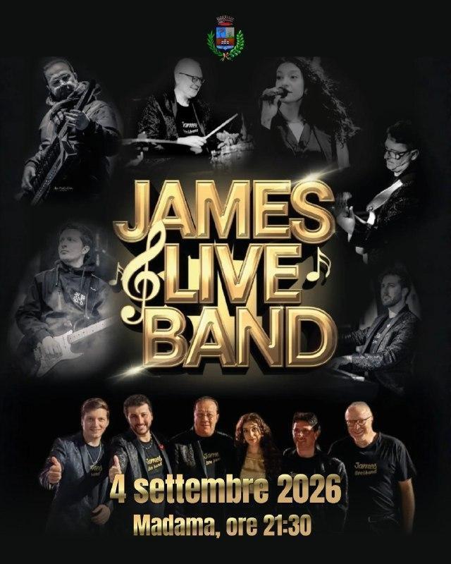 Concerto Rock e Pop - James Live Band (inizio ore 21:30)