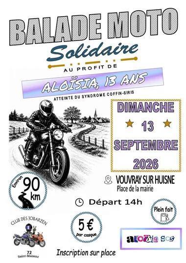 Balade moto pour Aloïsia