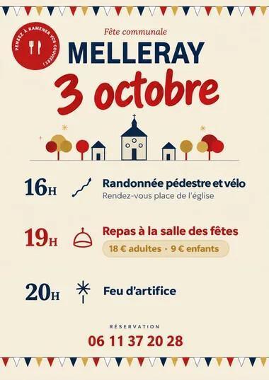 Fête communale avec randonnée repas et feu d'artifice