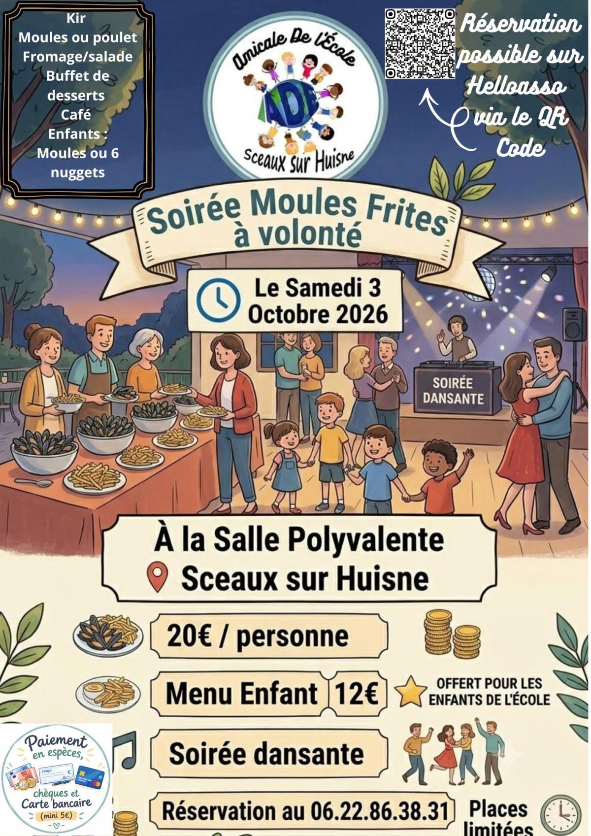 Soirée Moule Frites à volonté Soirée Moule Frites à volonté