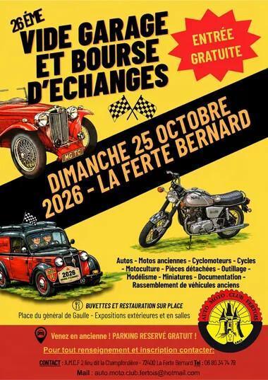Vide garages et bourse d'échanges Vide garages et bourse d'échanges