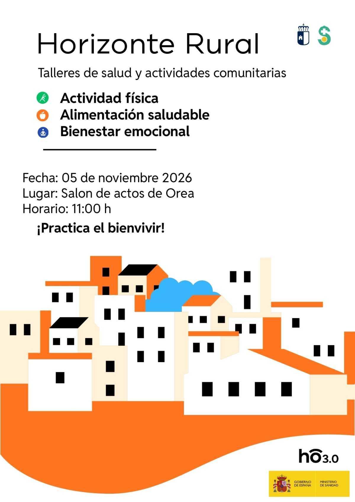 Orea. HORIZONTE RURAL. TALLER DE SALUD Y ACTIVIDADES COMUNITARIAS