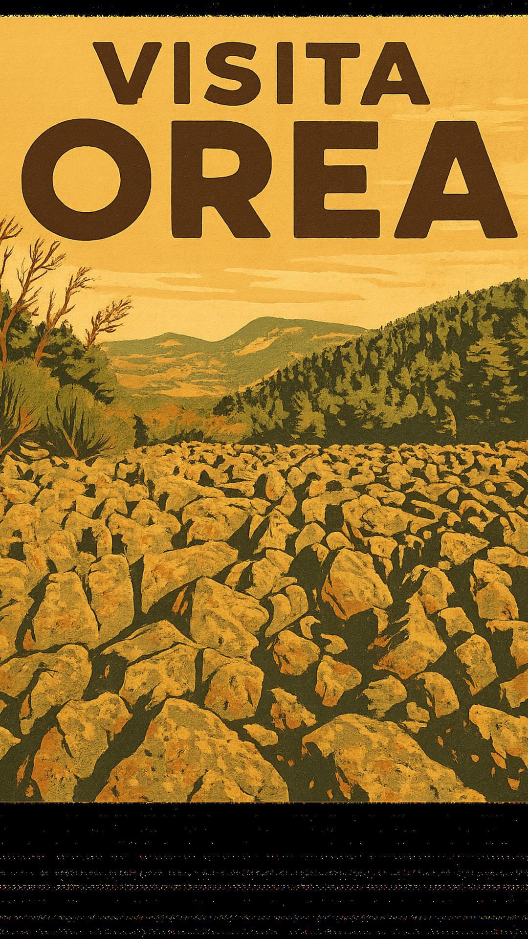 CARTEL VISITA OREA VINTAGE - MODELO 7