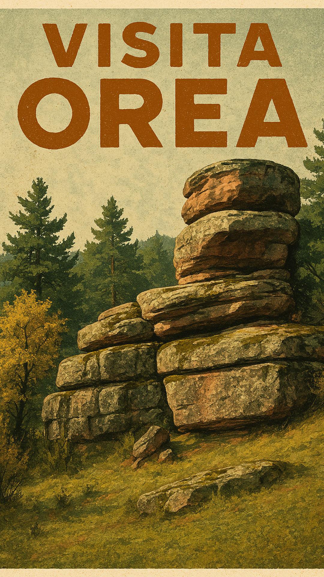 CARTEL VISITA OREA VINTAGE - MODELO 4
