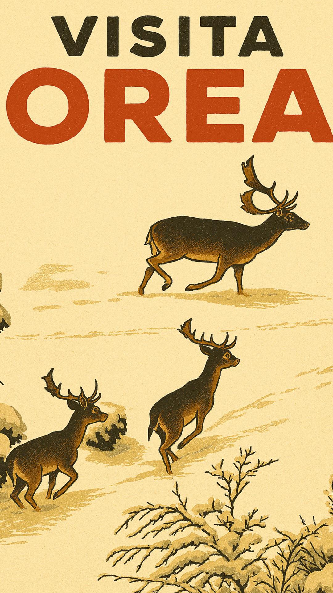 CARTEL VISITA OREA VINTAGE - MODELO 9