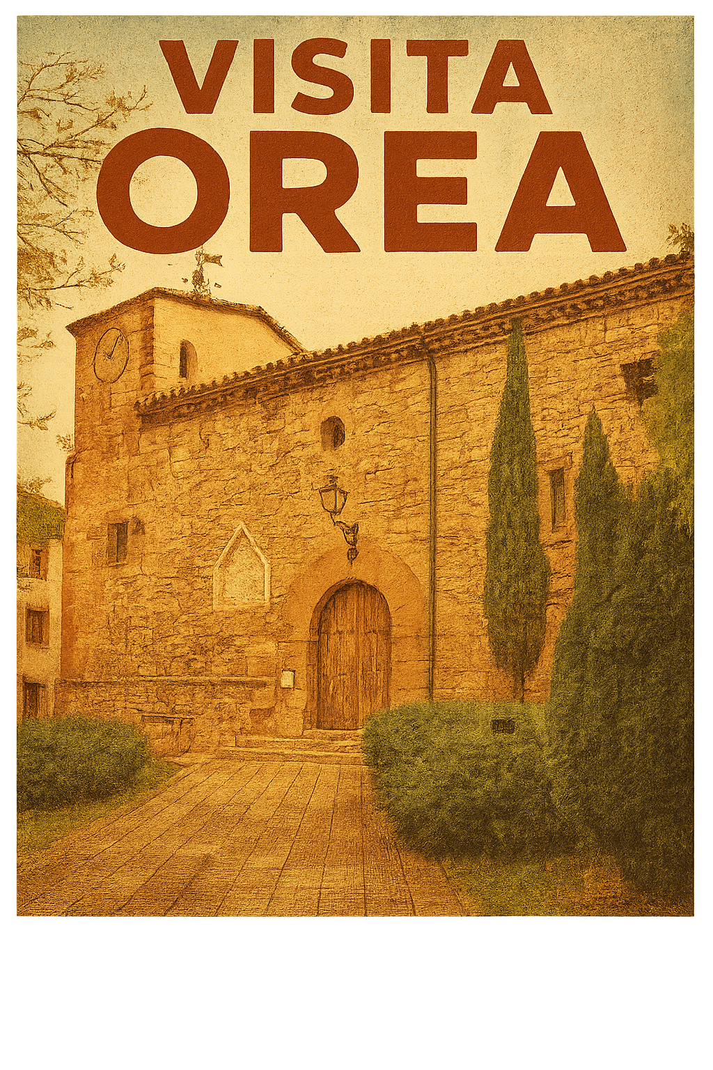 CARTEL VISITA OREA VINTAGE - MODELO 2