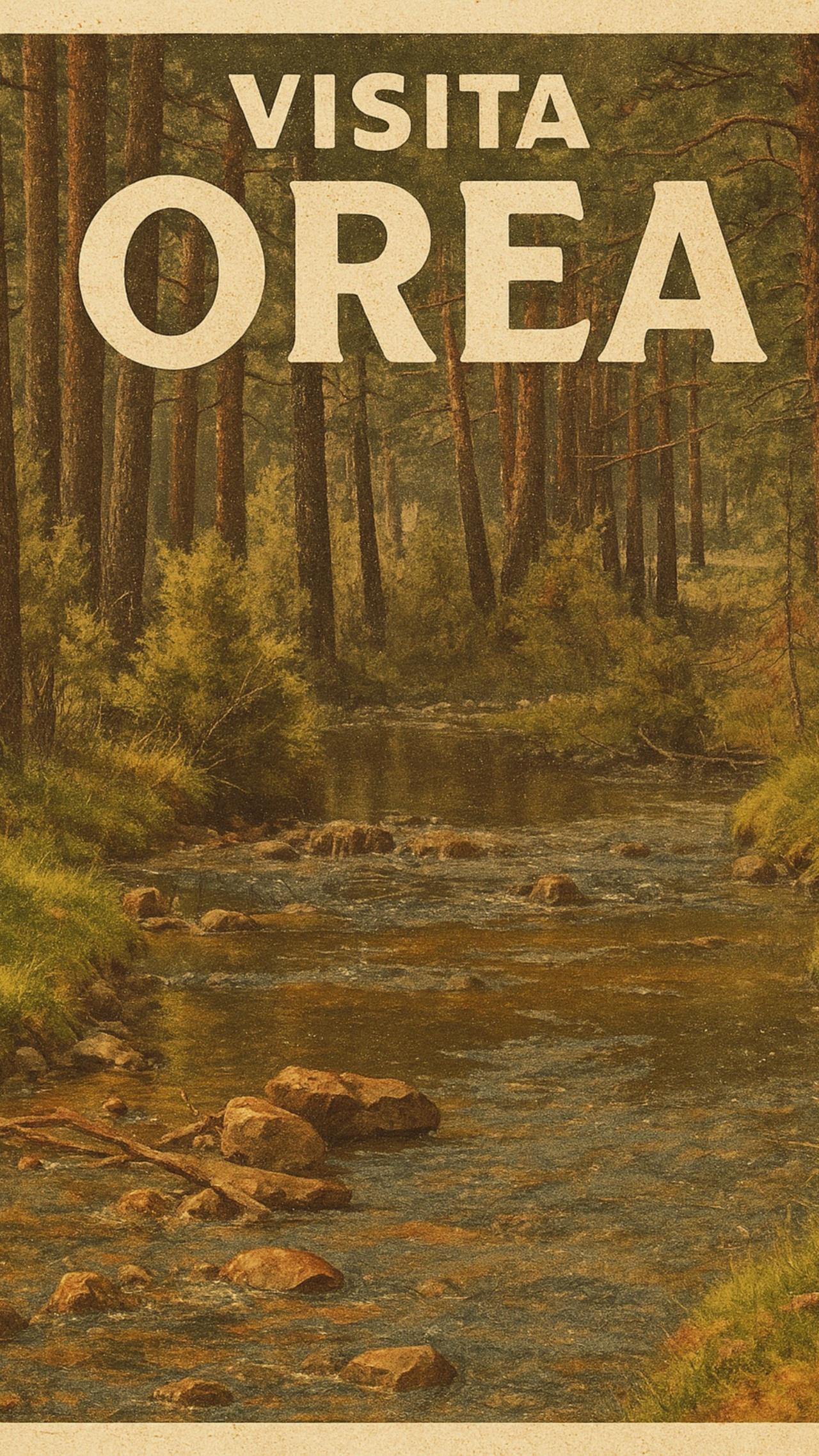 CARTEL VISITA OREA VINTAGE - MODELO 5