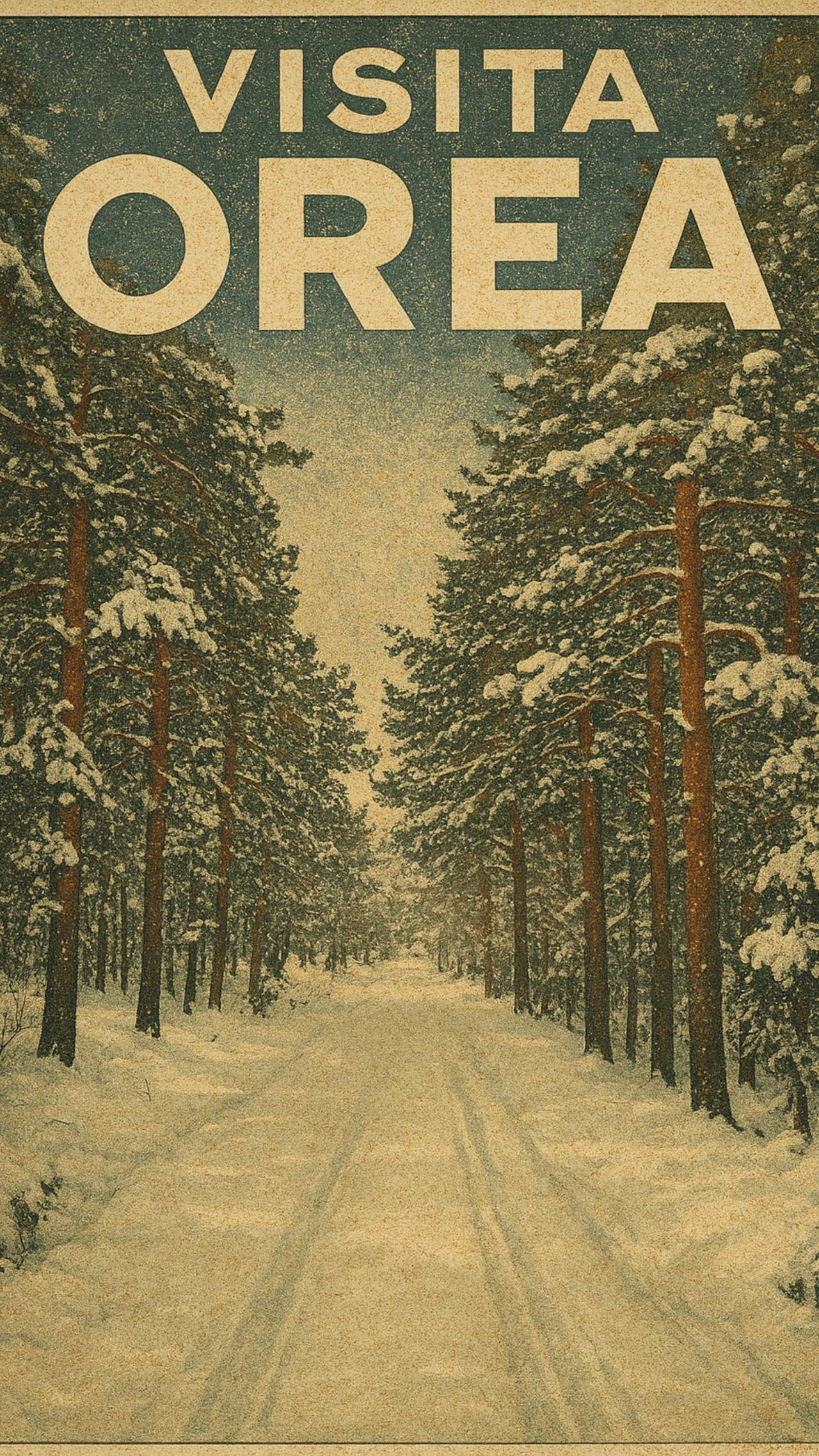 CARTEL VISITA OREA VINTAGE - MODELO 6