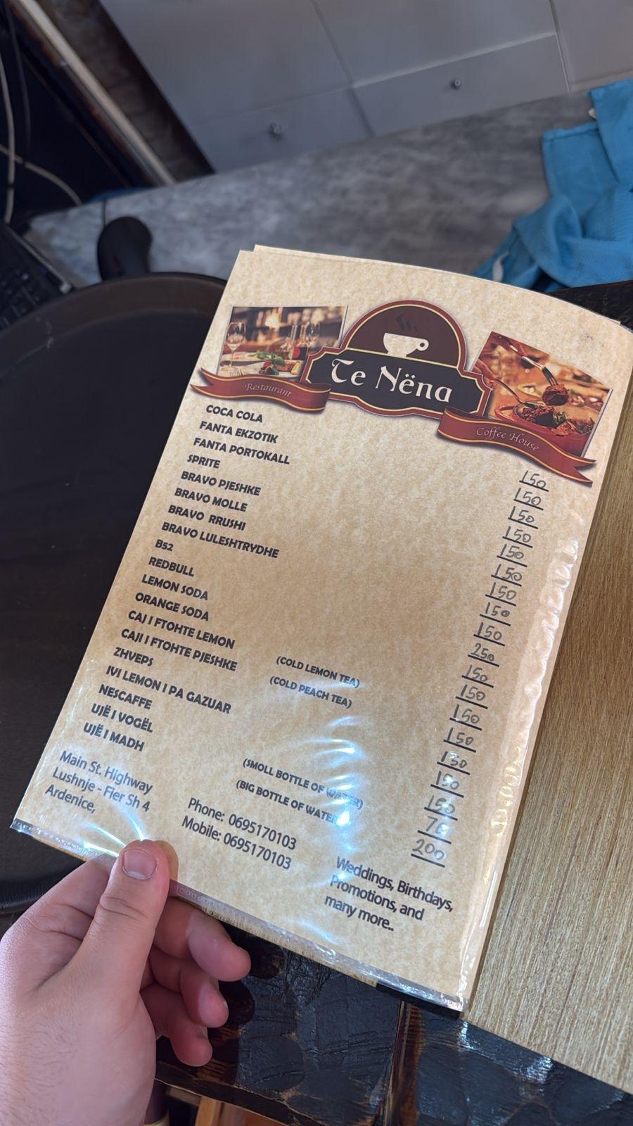 Te Nëna Bar Restorant Te Nëna Bar Restorant