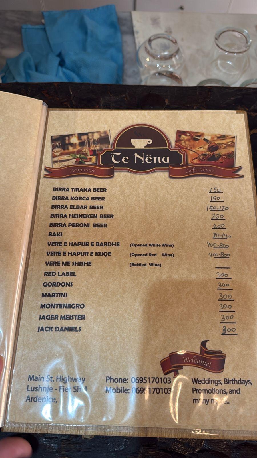 Te Nëna Bar Restorant Te Nëna Bar Restorant