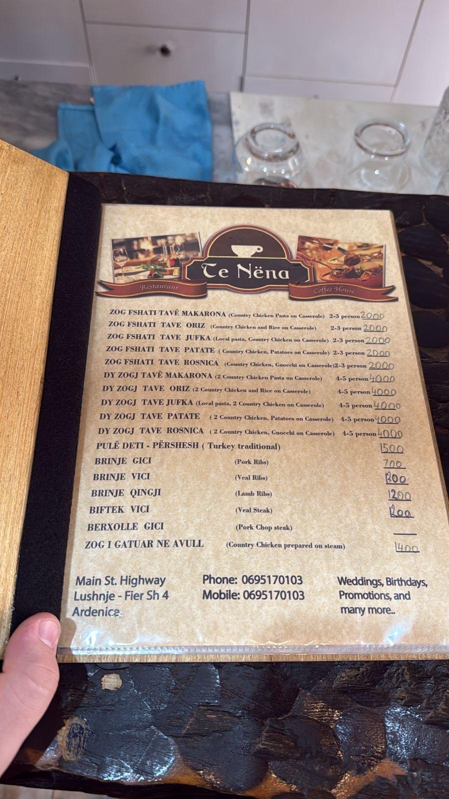 Te Nëna Bar Restorant Te Nëna Bar Restorant