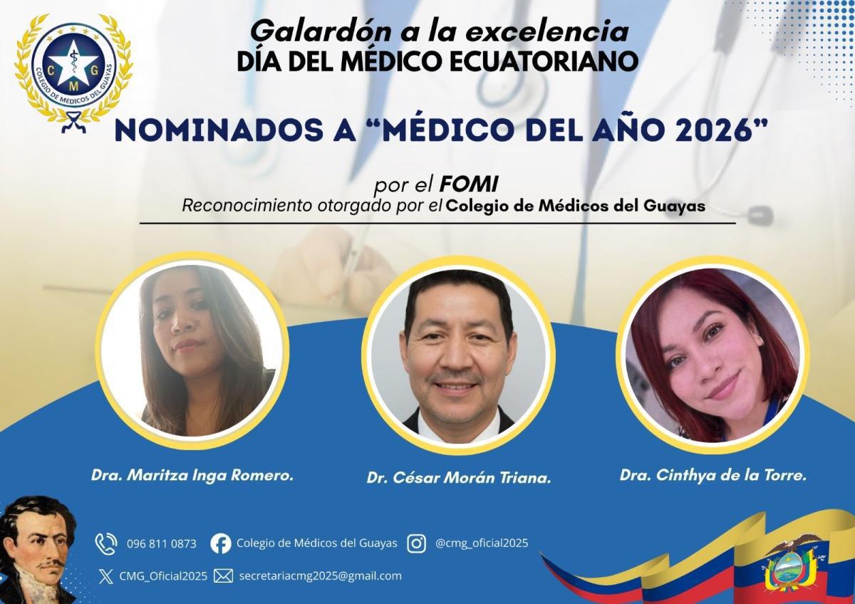 Nominados a Médico del Año 2026 Nominados a Médico del Año 2026