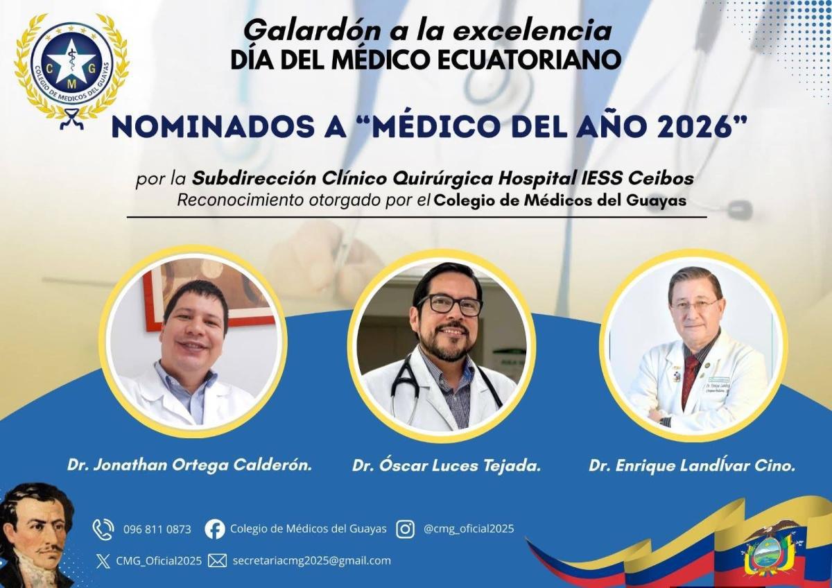 Nominados a Médico del Año 2026