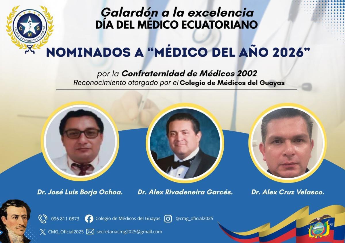 Nominados a Médico del Año 2026 Nominados a Médico del Año 2026