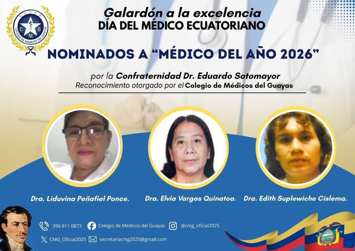 Nominados a Médico del Año 2026