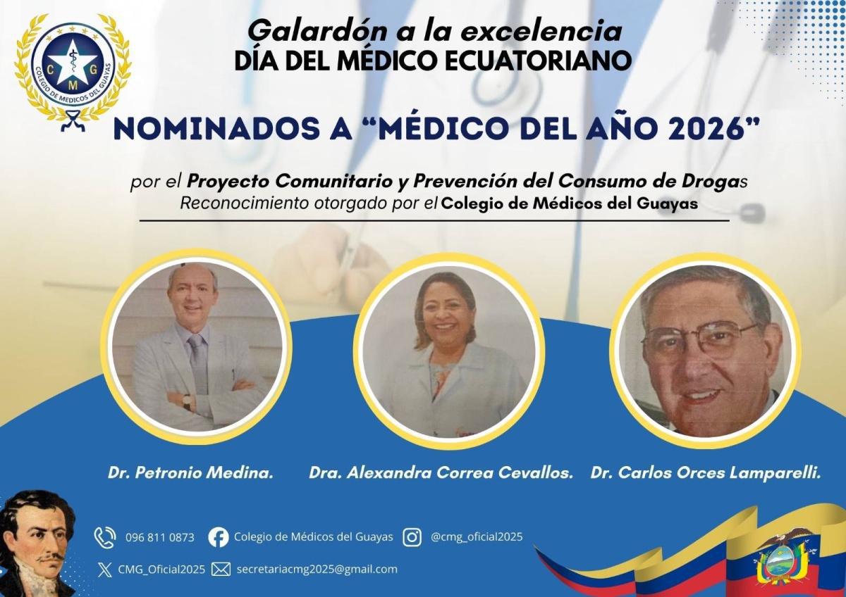 Nominados a Médico del Año 2026