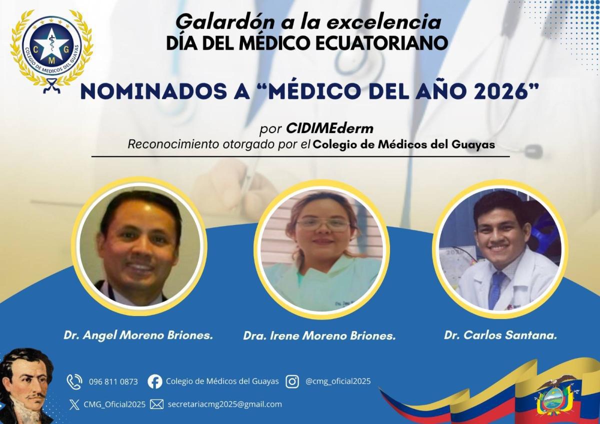Nominados a Médico del Año 2026