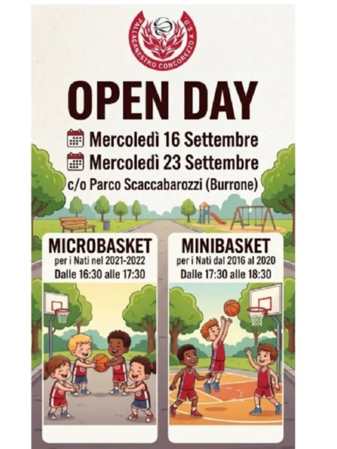 OPEN DAY PALLACANESTRO CONCOREZZO