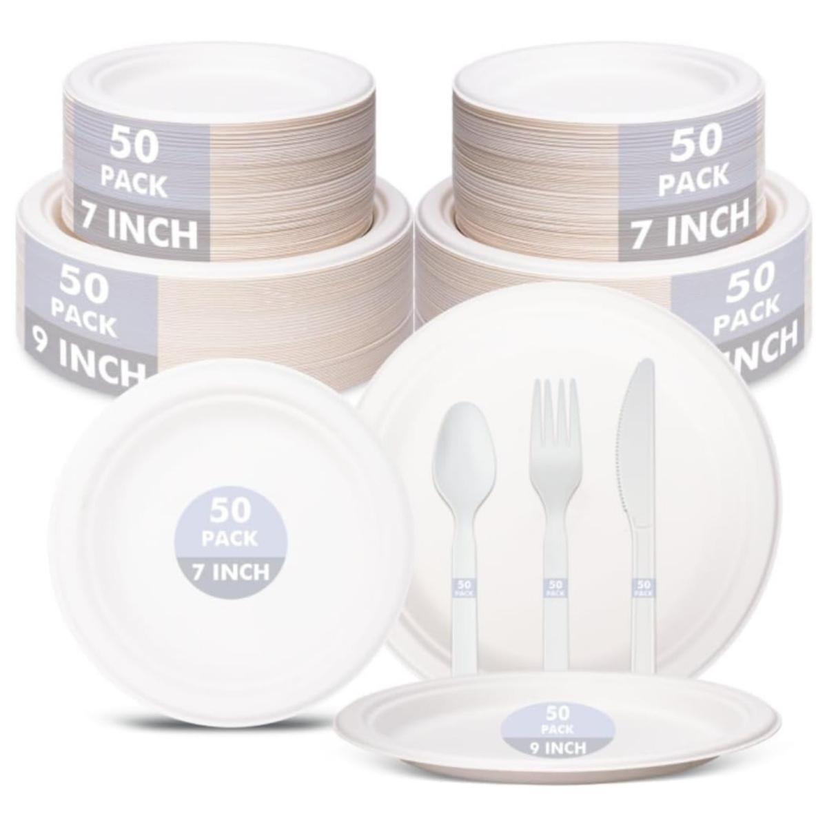 150pc Disposable Dinnerware Set for $10.xx! 