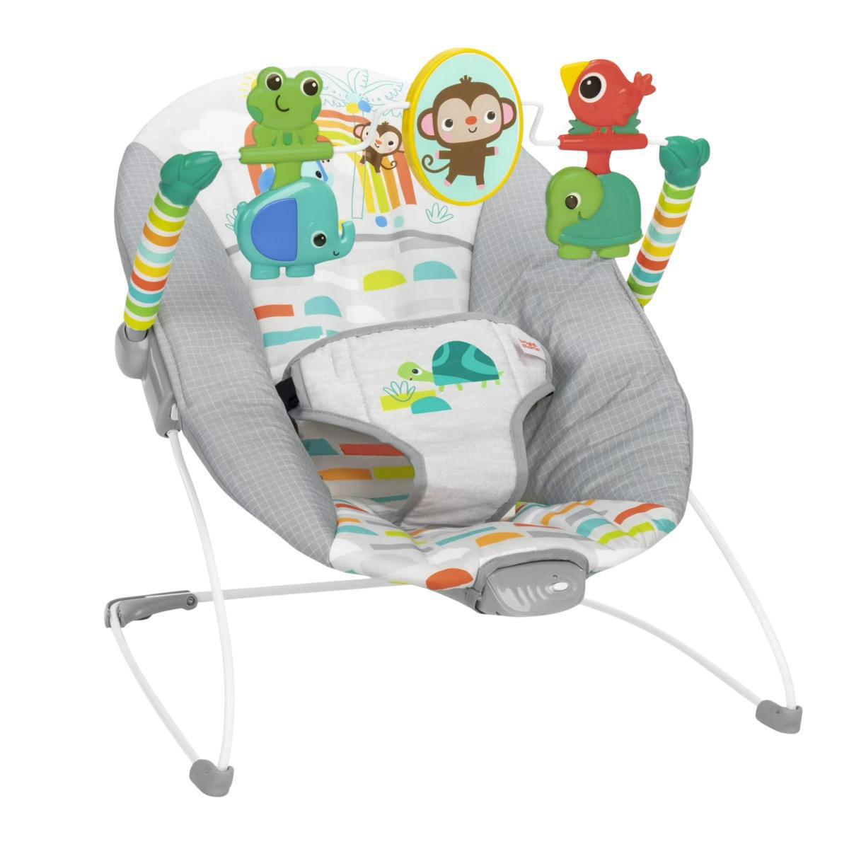 Only $26! Bright Starts Playful Paradise Vibrating Baby Bouncer