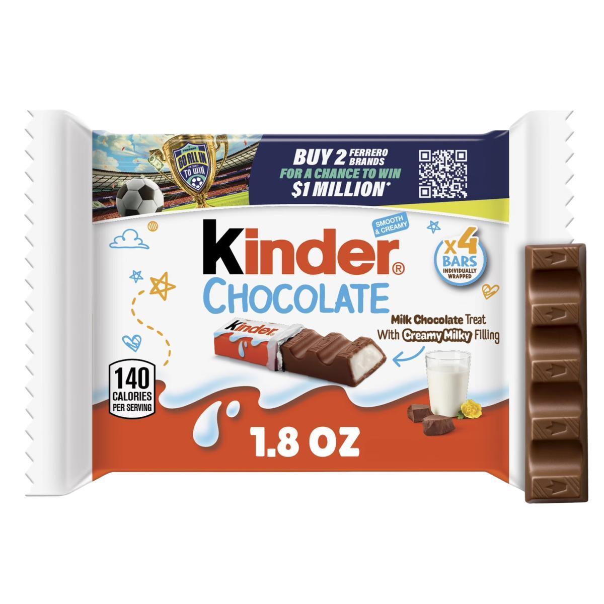 FREE! Kinder Chocolate Milk Chocolate Bars After $1.27 Walmart Cash