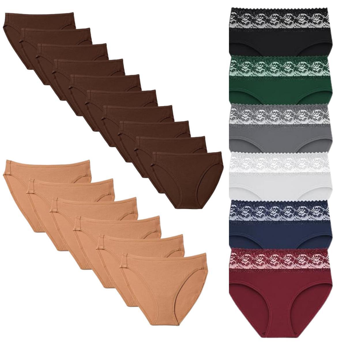 Women's Cotton Underwear Packs from $4.xx on Amazon