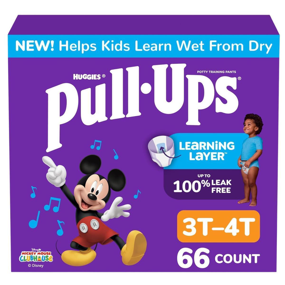 Pull-Ups Training Pants 66-Count for $20.xx on Amazon