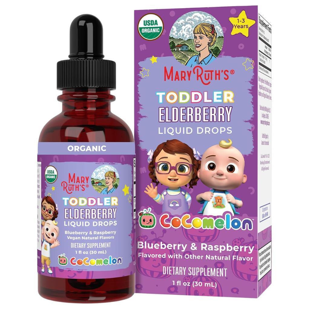 MARYRUTH'S Cocomelon Toddler Elderberry Syrup for $8.xx on Amazon