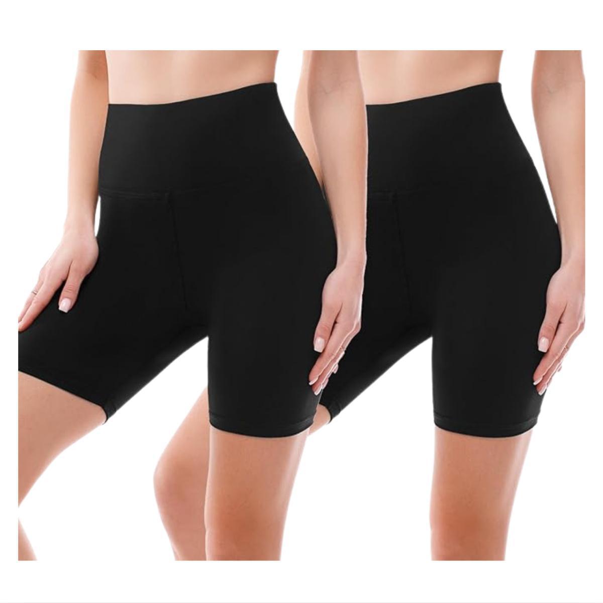 2-Pack Women's Biker Shorts for $4.xx on Amazon