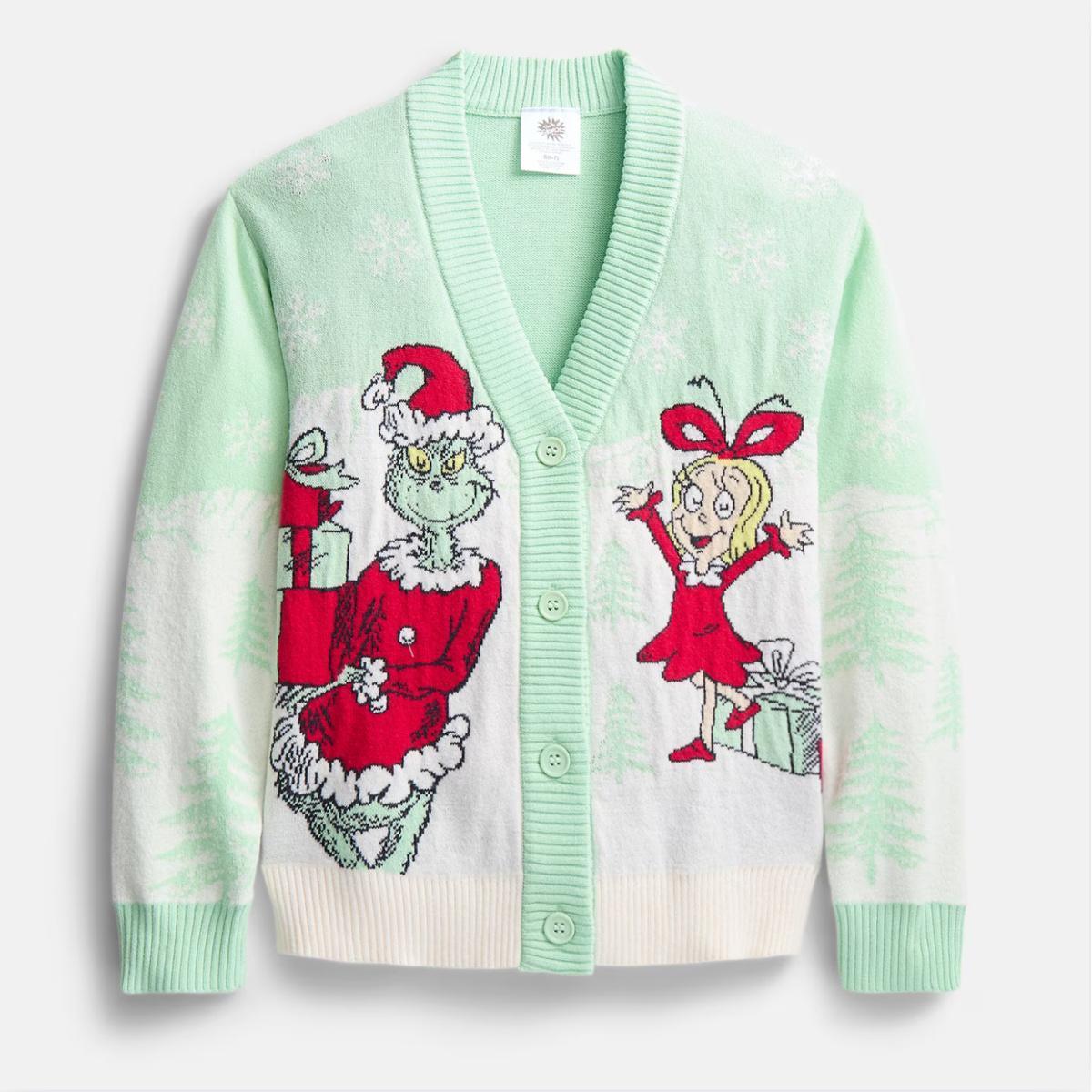New Release! The Grinch Girls Cardigan for $17.98 at Walmart