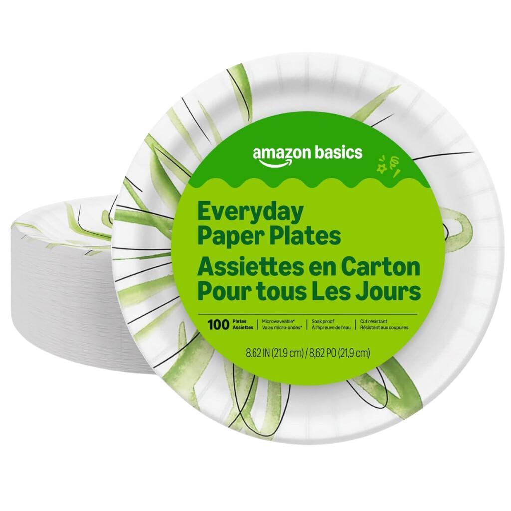 Amazon Basics Disposable Paper Plates for $4.xx on Amazon