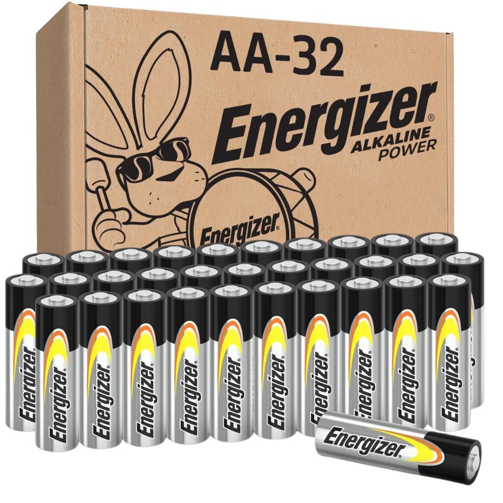 Energizer AA Batteries 32-Pack for $13.xx on Amazon