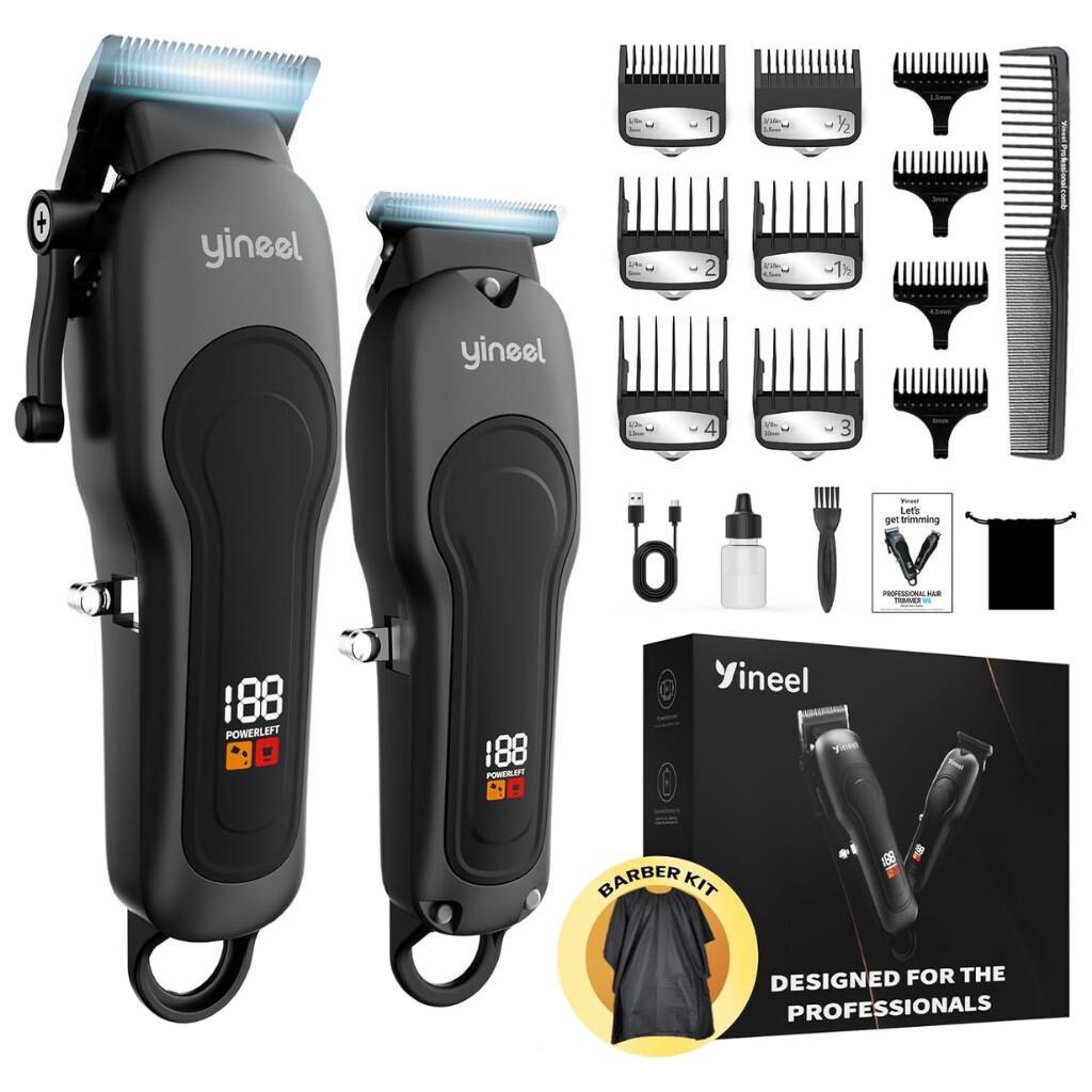 Professional Cordless Clippers & Trimmer Set for $19.xx on Amazon