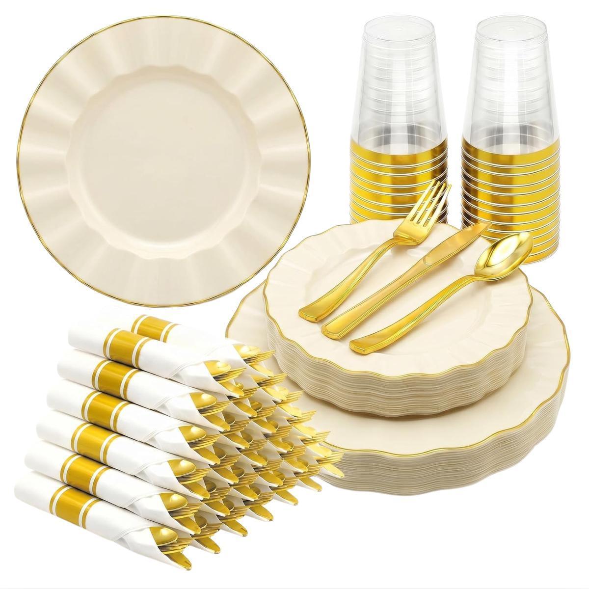 175-Piece Plastic Dinnerware Set for $23.xx on Amazon 175-Piece Plastic Dinnerware Set for $23.xx on Amazon