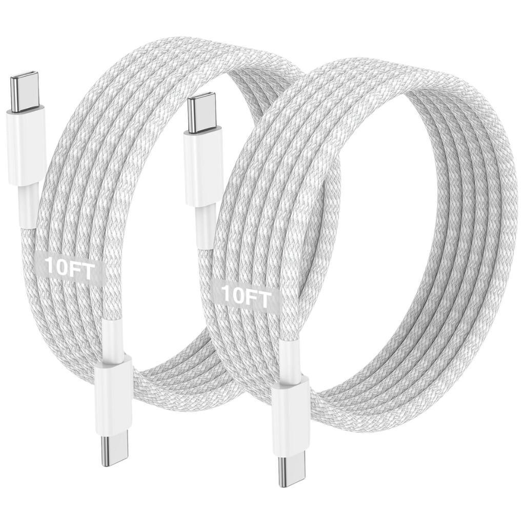 10ft Type C Charging Cables 2-Pack for $4.xx on Amazon