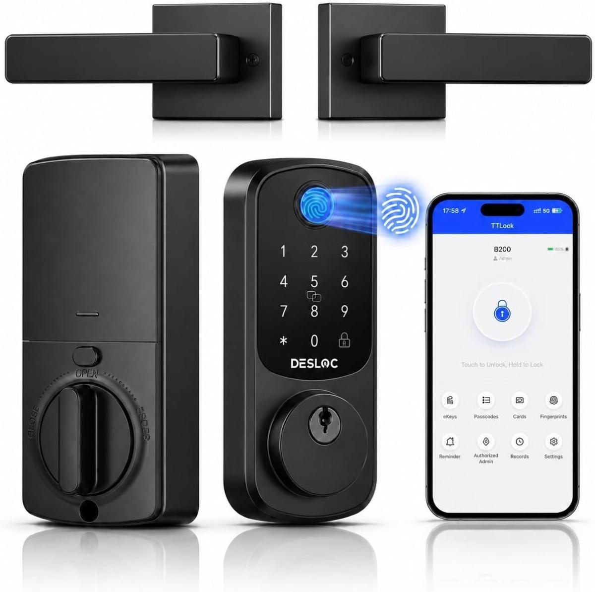 Fingerprint Smart Lock Set for $34.xx on Amazon