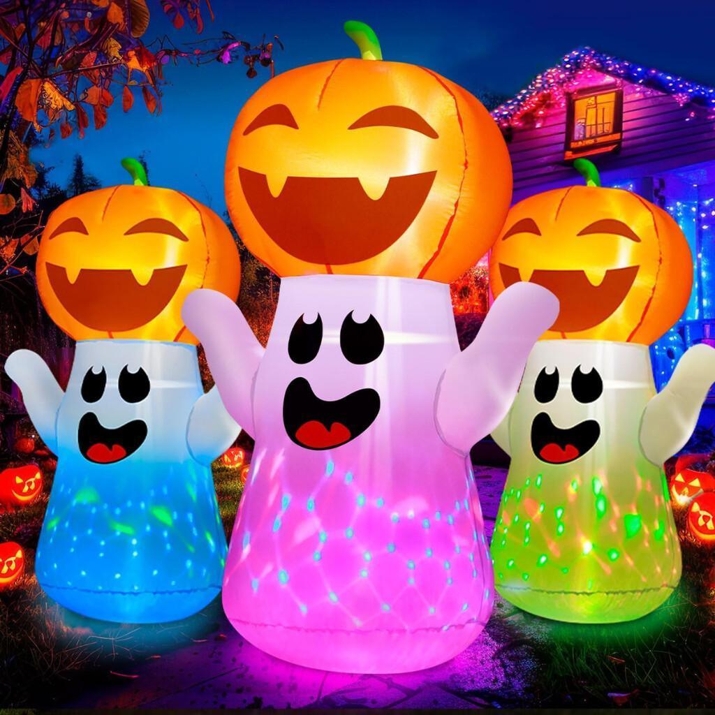 5FT Halloween Inflatable Pumpkin Ghost for $24.xx on Amazon 5FT Halloween Inflatable Pumpkin Ghost for $24.xx on Amazon