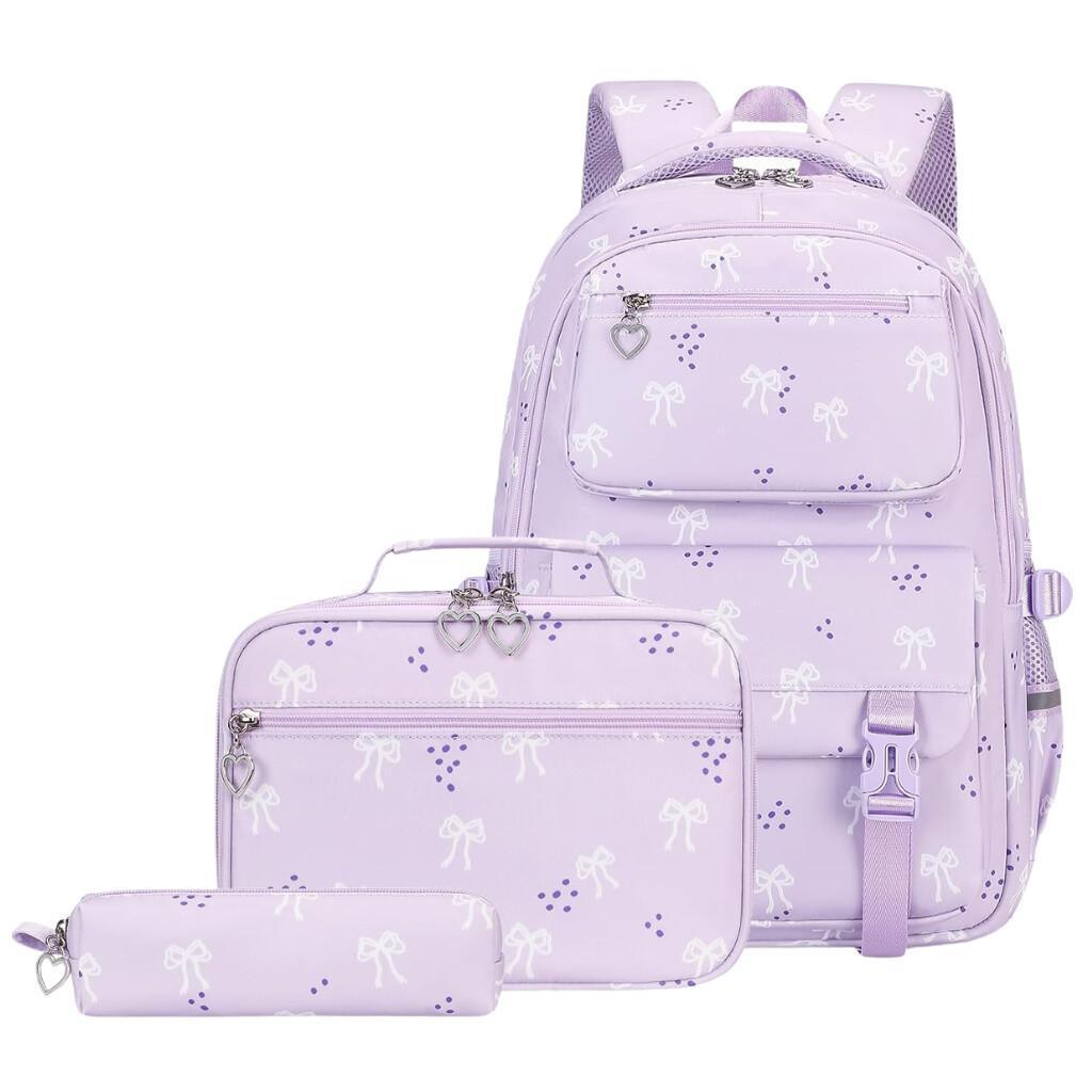 Joyfulife Bow Backpack with Lunch Box 3-Pc Set for $10.xx on Amazon Joyfulife Bow Backpack with Lunch Box 3-Pc Set for $10.xx on Amazon
