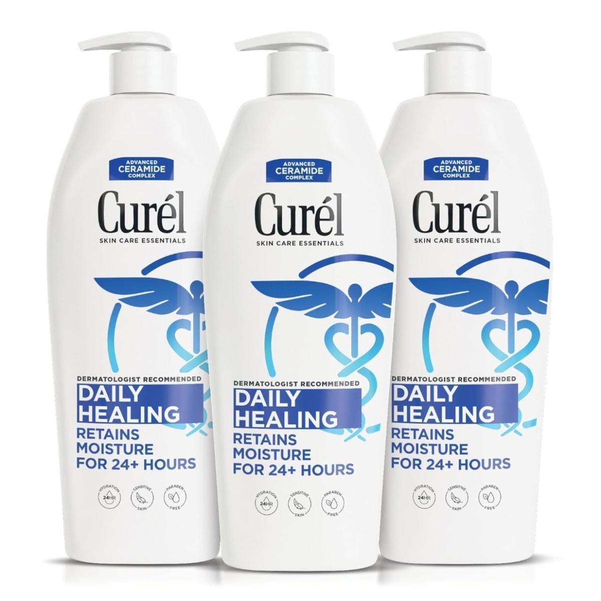 Curel Body Lotion 3-Packs for $12.xx on Amazon