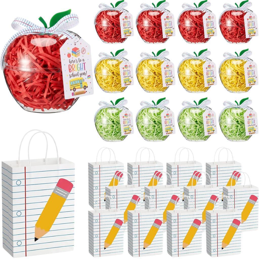 12-Set Teacher Gift Clear Apple Containers for $14.xx on Amazon