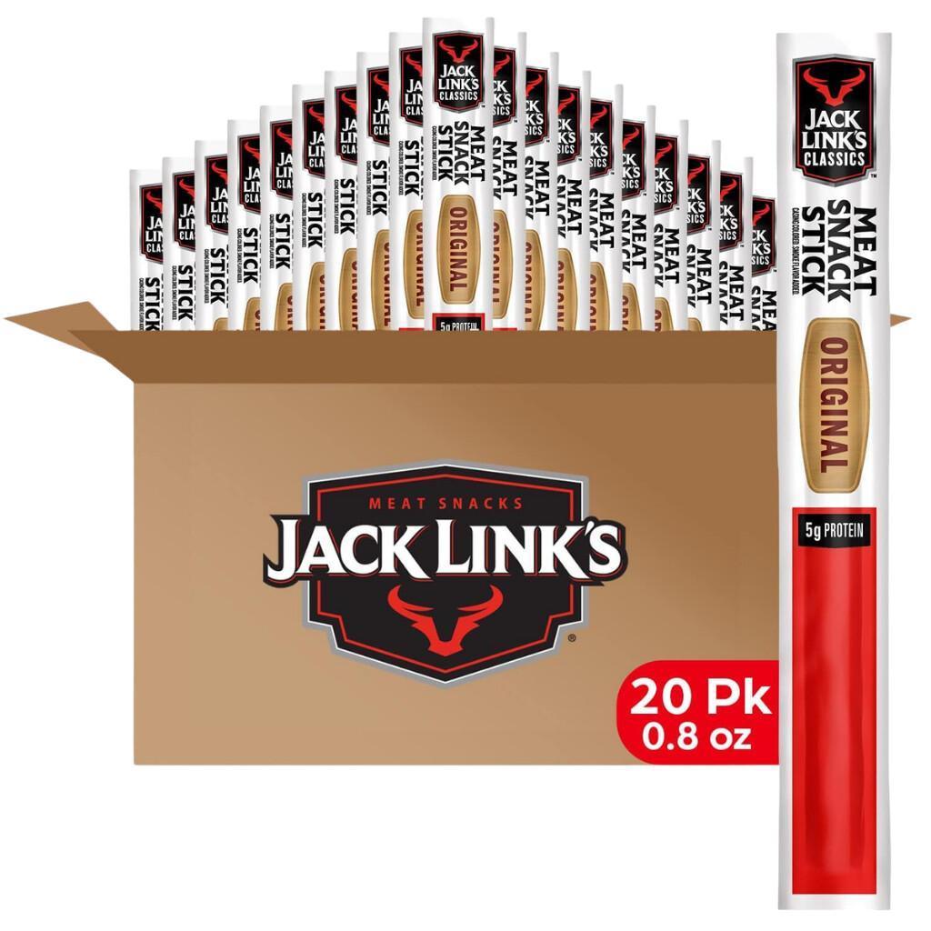 Jack Link's Classics Original Jerky Sticks 20-Count for $16.xx on Amazon