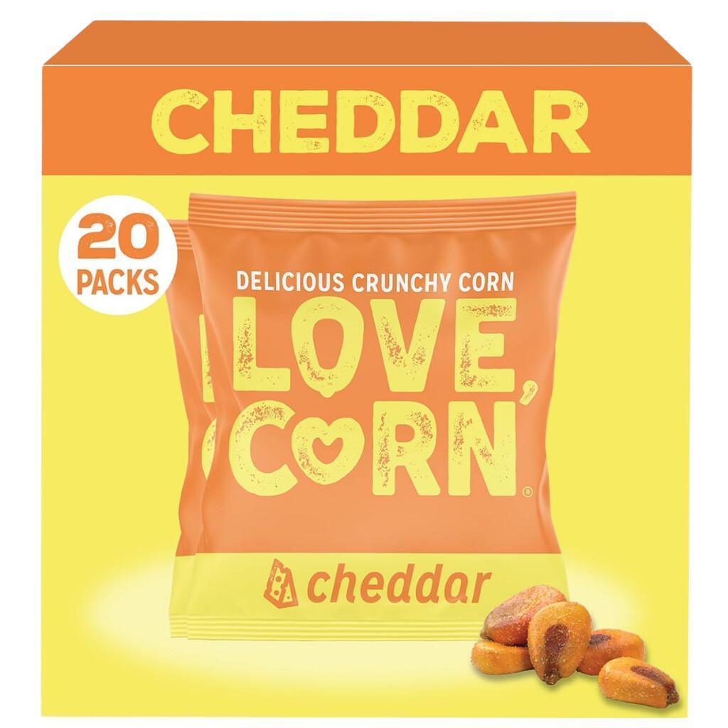 LOVE CORN Cheddar Crunchy Roasted Corn Snack for $12.xx on Amazon LOVE CORN Cheddar Crunchy Roasted Corn Snack for $12.xx on Amazon