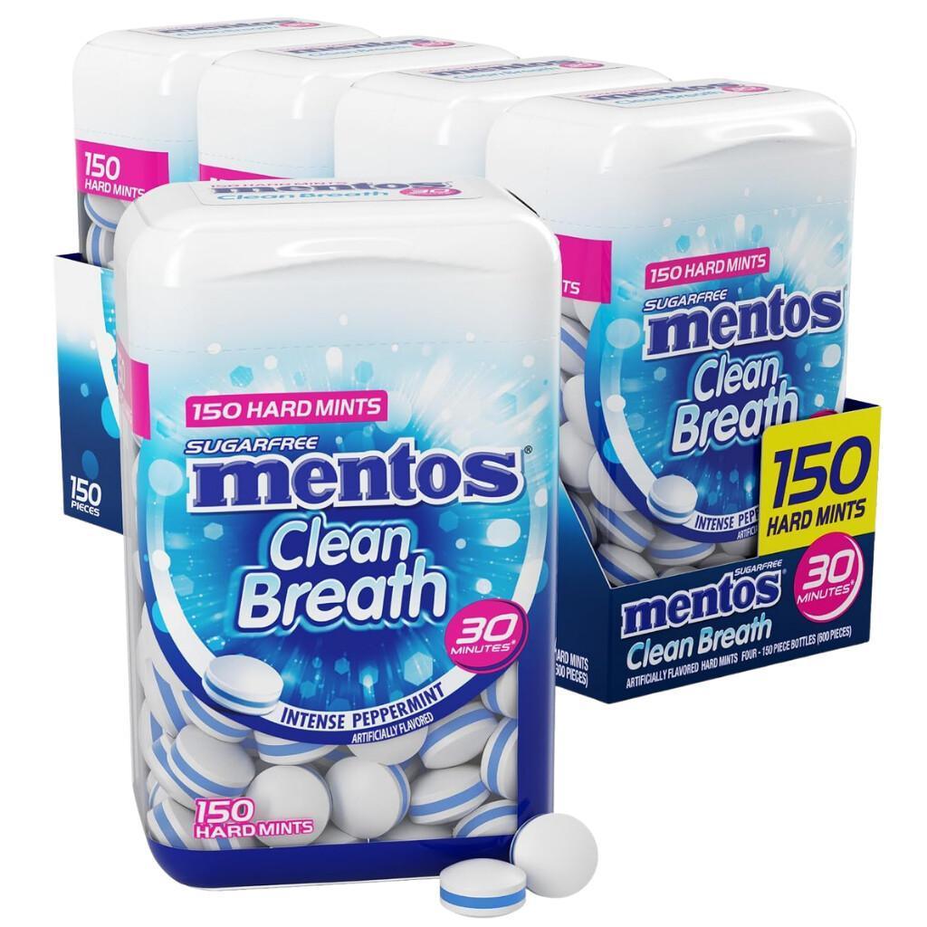 Mentos Peppermint Hard Mints 4-Pack for $6.xx on Amazon