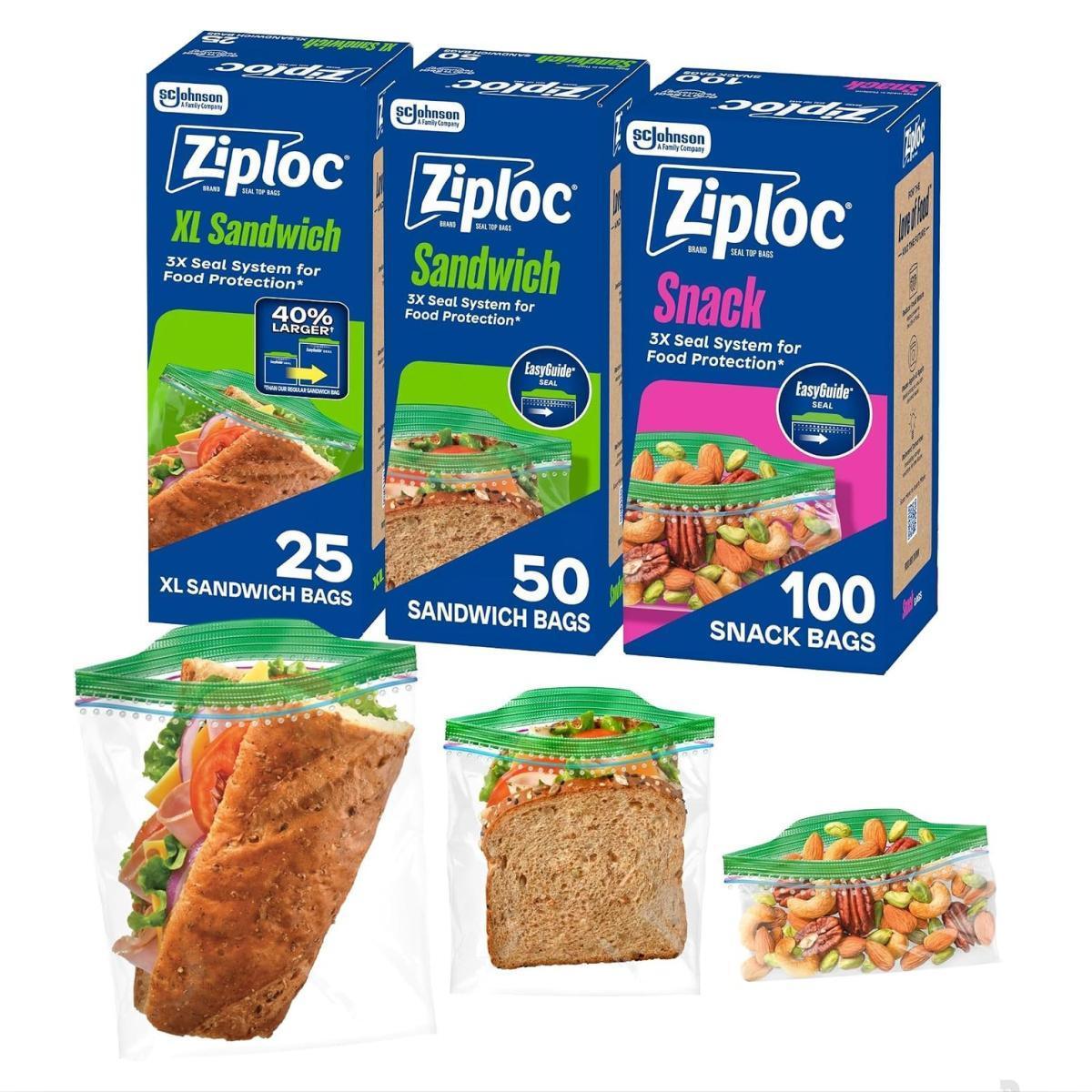 Ziploc Storage Bags from $2.xx on Amazon