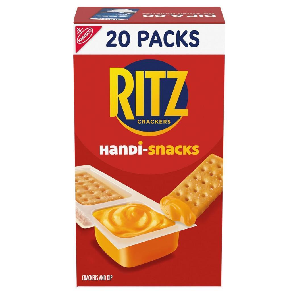 Handi-Snacks RITZ Crackers ’N Cheesy Dip 20-Pack for $7.xx on Amazon