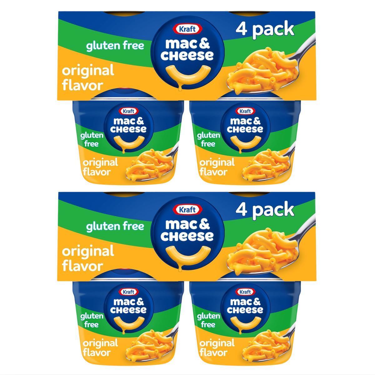 Kraft Gluten Free Mac & Cheese 4-Pack for $2.xx on Amazon