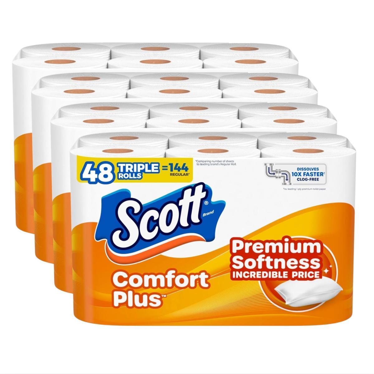 Scott Toilet Paper 48 Triple Rolls for $16.xx on Amazon