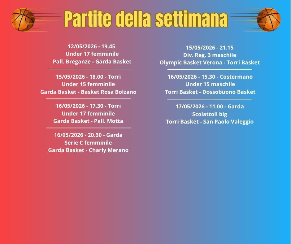 PARTITE DELLA SETTIMANA